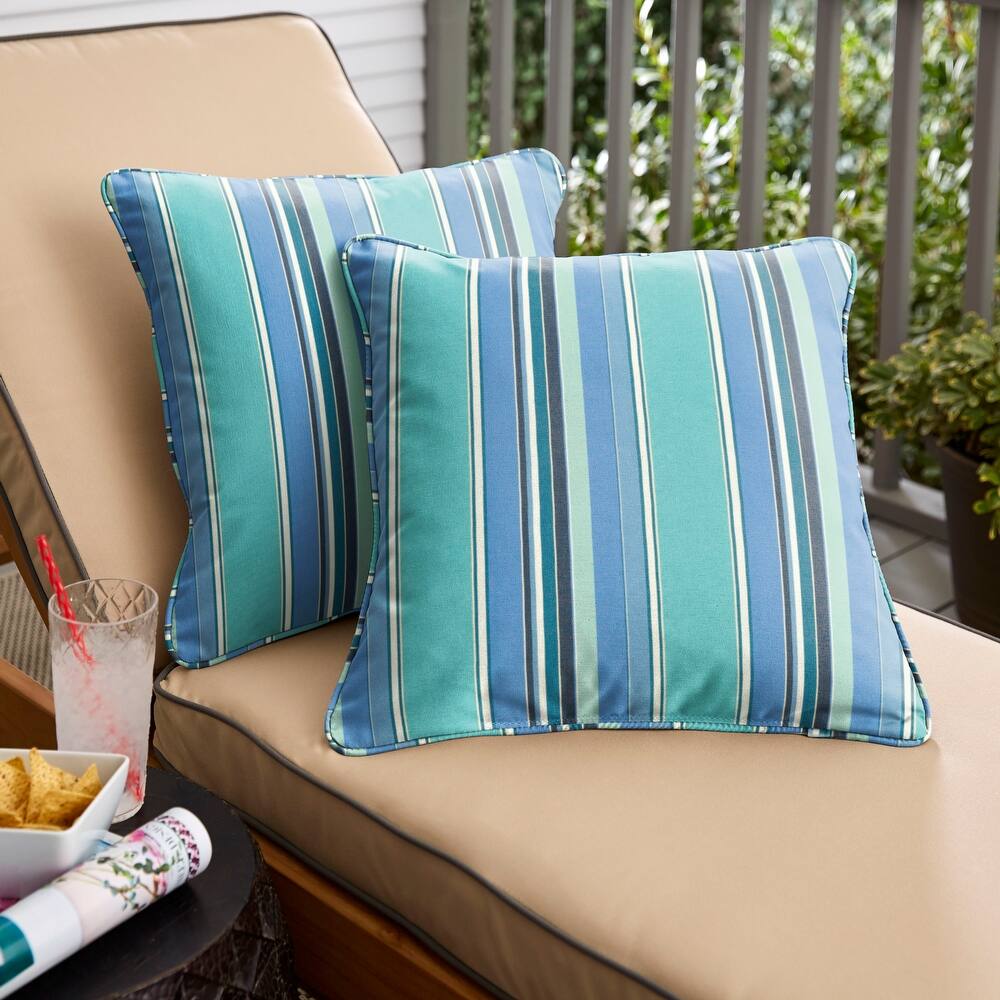 Clara 18-inch Indoor/ Outdoor Sunbrella Throw Pillows (Set of 2)