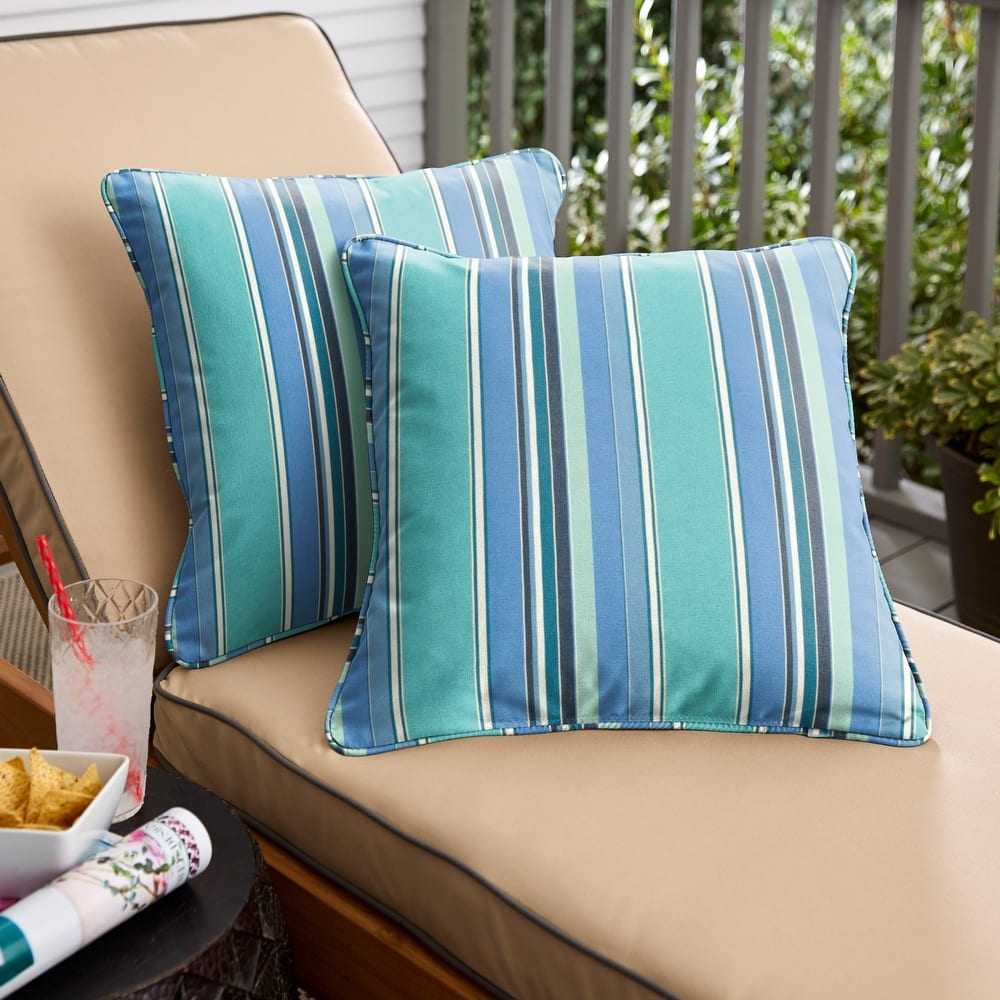 Sunbrella Dolce Oasis Corded Indoor/ Outdoor Pillow Set (Set of 2)