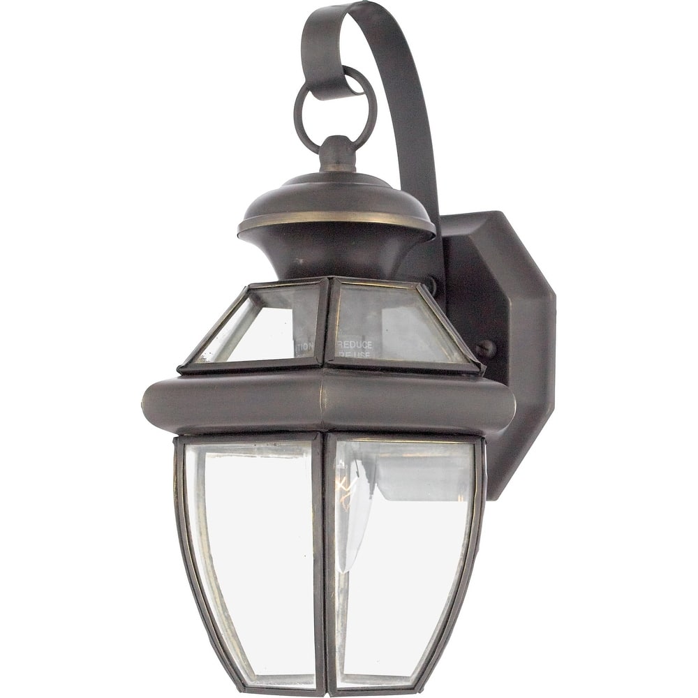 Roseto Gaines 1 Light 12" Tall Outdoor Wall Sconce with Clear Glass