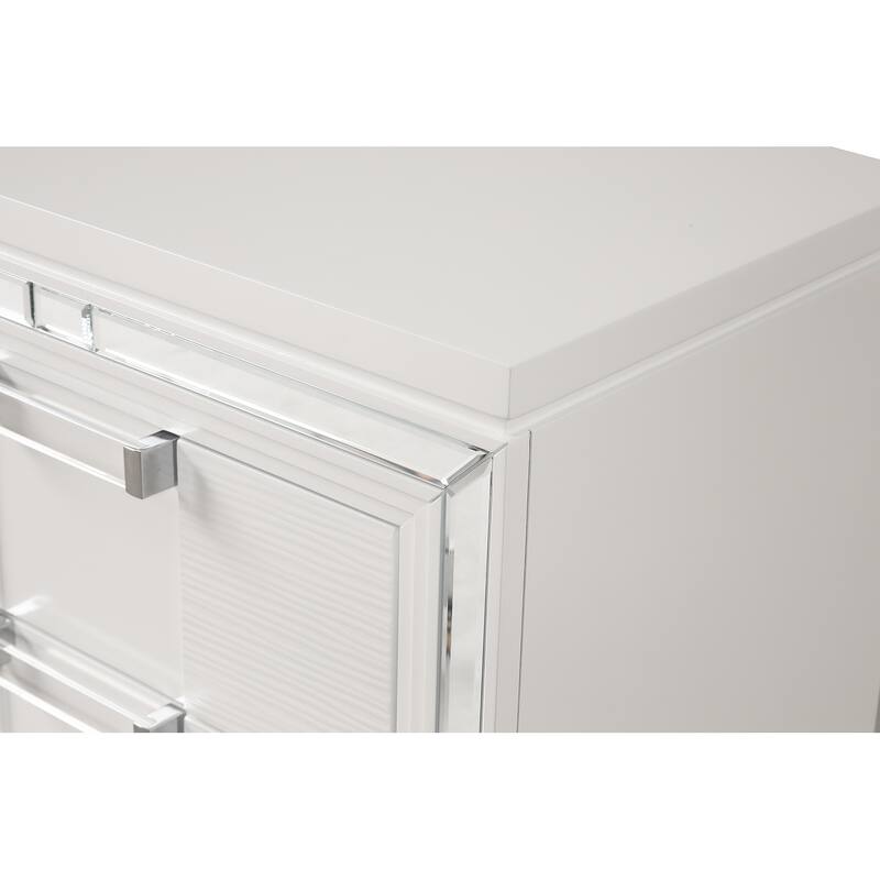 Genoa White 6-Drawer 62 in. W Dresser
