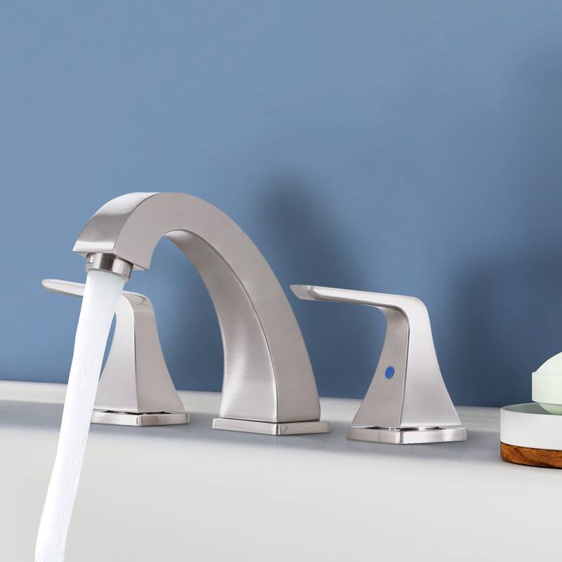 Topcraft Two Handle Bathroom Sink Faucet with Pop-Up Drainer