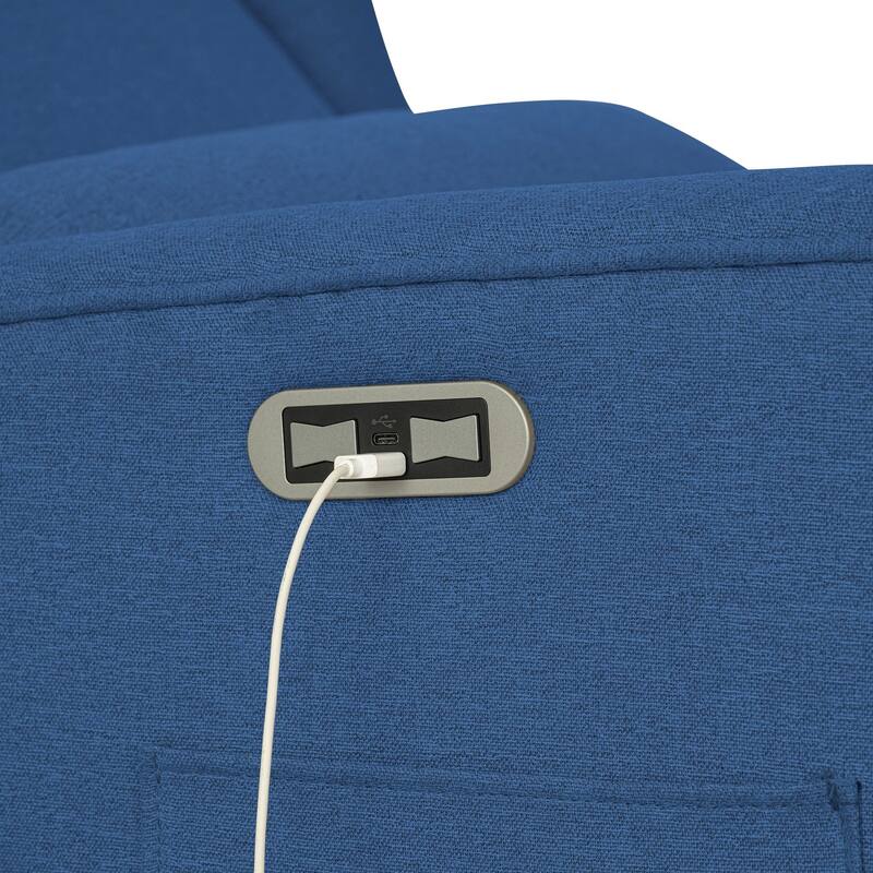 Madison Park Candace Power Recliner 3-in-1 with Swivel, Glider, USB Ports