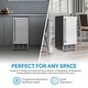preview thumbnail 4 of 3, Newair 15 in. Undercounter 80 lbs. per day Clear Ice Cube Maker, Built-in or Freestanding