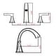 preview thumbnail 19 of 17, Vanityfair 8" Widespread Double Handles Bathroom Sink Faucet with Drain Assembly
