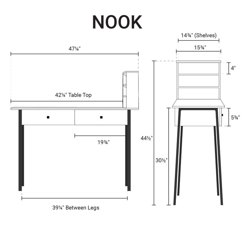 Manicure Table Nook Salon Nail Table Salon Furniture - N/A