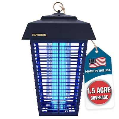 Flowtron Bug Zapper, 1.5 Acre of Coverage with 80W Bulb & 5600V Instant Killing Grid
