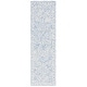 preview thumbnail 3 of 7, SAFAVIEH Handmade Micro-Loop Alberdine Wool Rug 2'3" x 7' Runner - Blue/Ivory - Runner