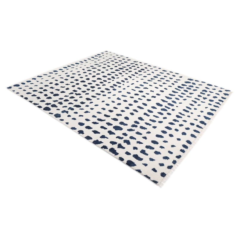 Overton Handmade Boho Animal Print Area Rug