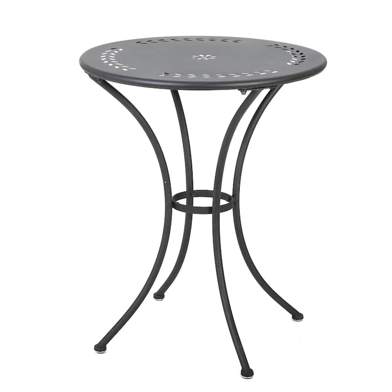 Roomfitters 3-Piece Metal Bistro Set, Outdoor Patio Table and Chairs for Balcony, Garden or Deck