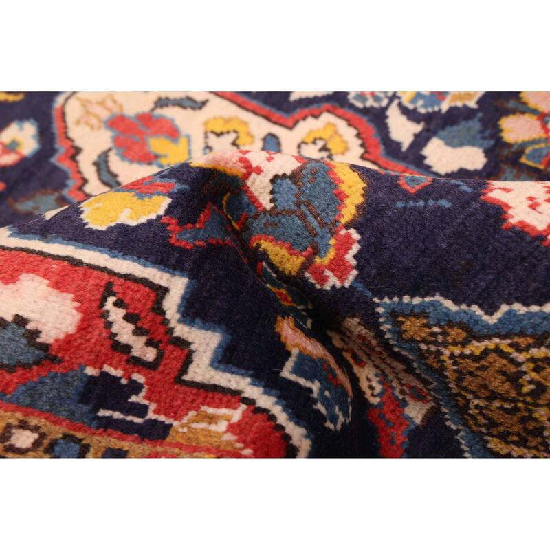 ECARPETGALLERY Hand-knotted Andelz Dark Navy Wool Rug - 3'3 x 10'6