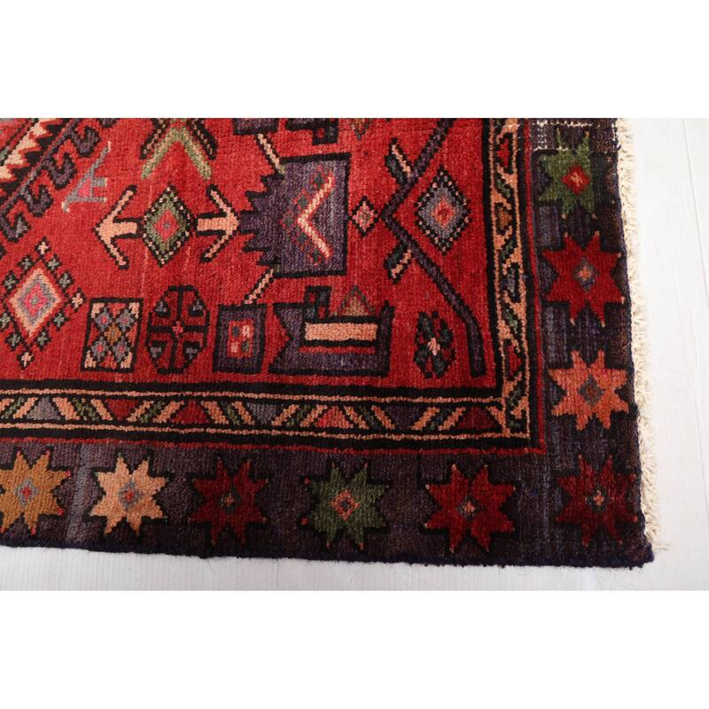 ECARPETGALLERY Hand-knotted Antalya Vintage Red Wool Rug - 3'10 x 6'11