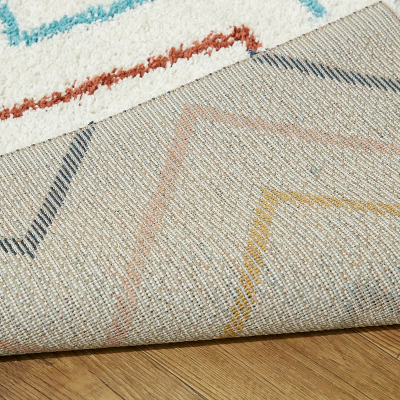 Mod-Tod Kai Chevron Moroccan Shag Kids Area Rug
