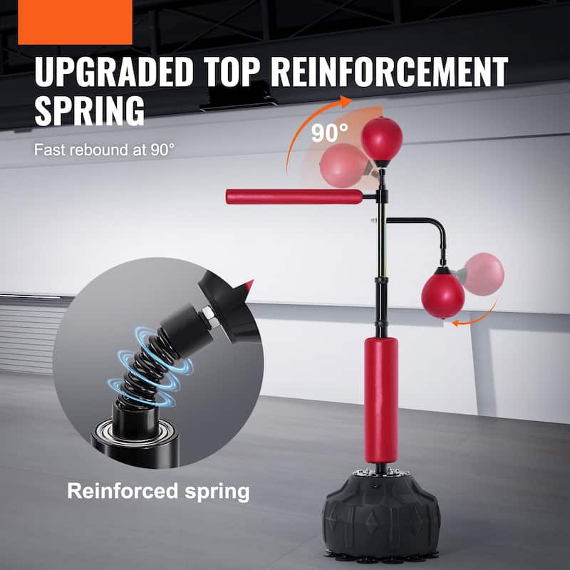 Height Adjustable Punching Bag Set with Stand and Gloves for Training - 38.0 x 18.9 x 62.2 inch