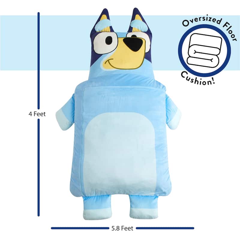 Bluey Oversized Oversized Floor Lounger for Kids,Nap/Play Mat