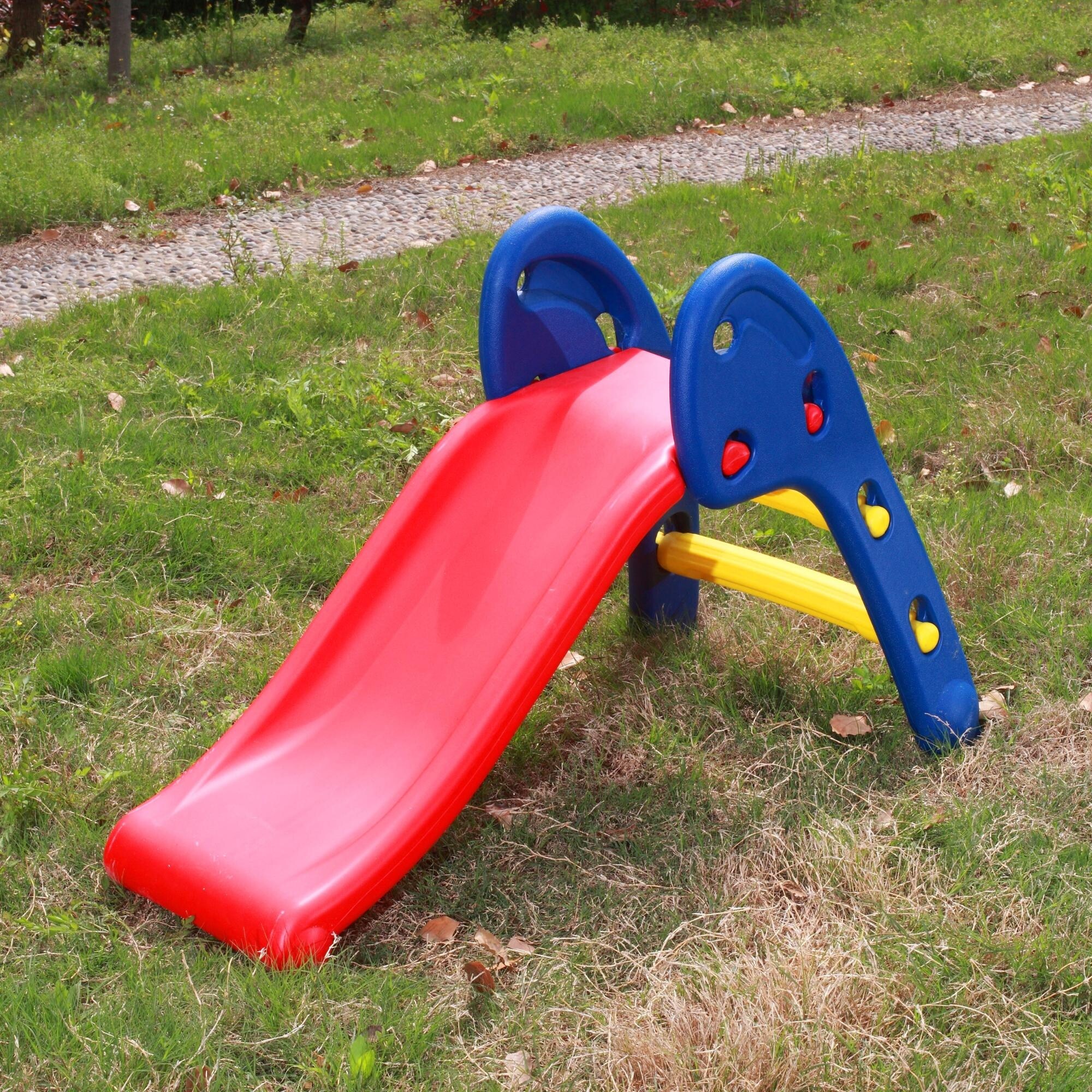 Kids plastic foldable slide indoor playground equipment children ...