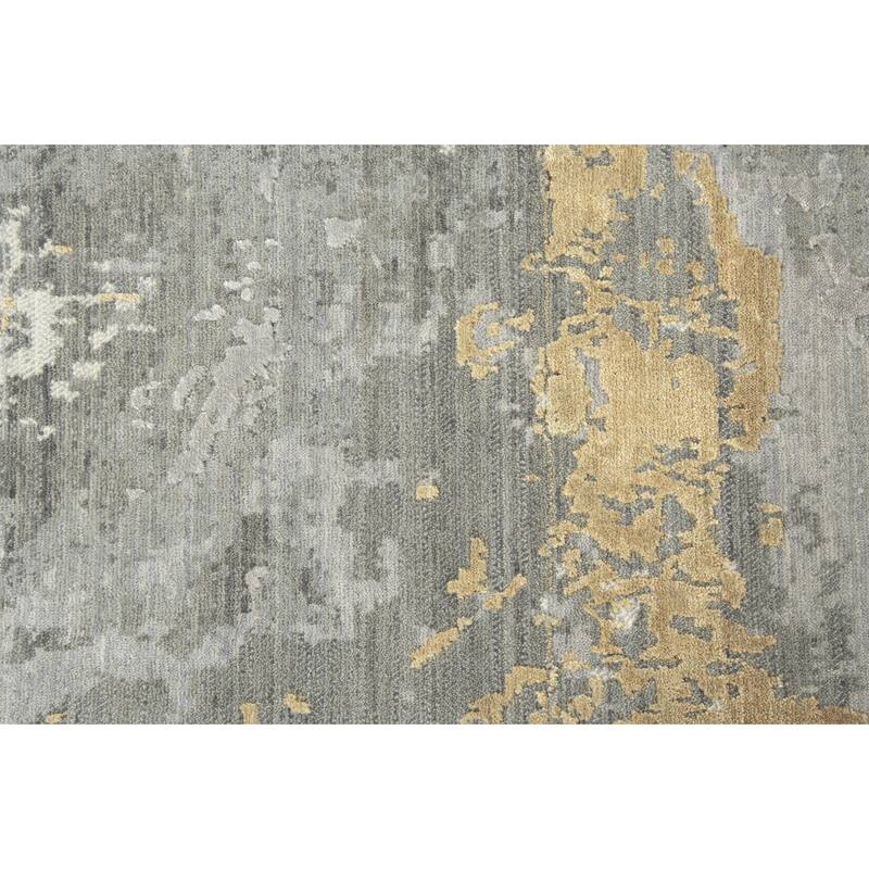 Alora Decor Radiant Neutral Abstract Hand Carved Wool Blend Area Rug