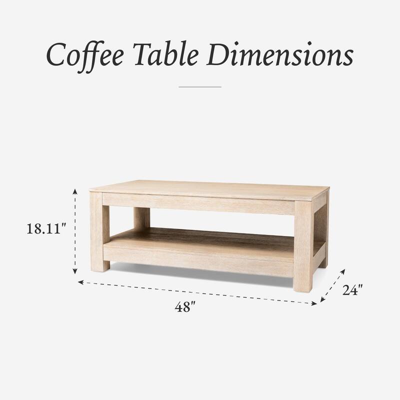 Maven Lane Paulo Wooden Coffee Table