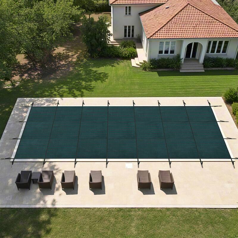 16x32ft Swimming Pool Cover,Triple Stitched High Strength Mesh
