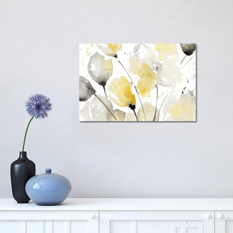 iCanvas "Neutral Abstract Floral II" by Lanie Loreth Canvas Print - 12x18x1.5