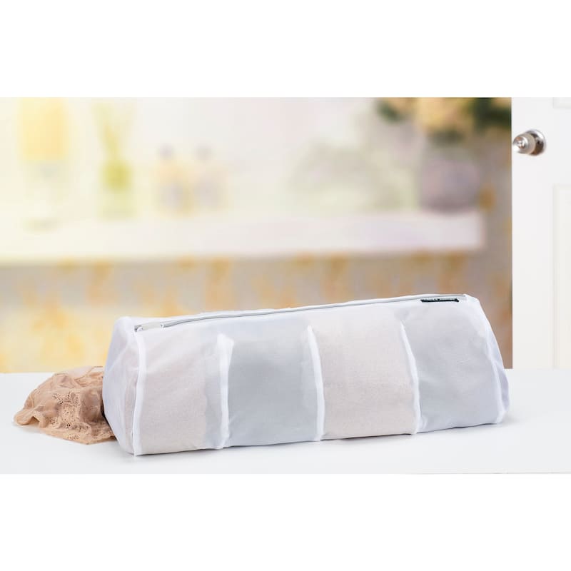 Laura Ashley 4 Compartment Hosiery Wash Bag - 7.7" x18" x 7.7"
