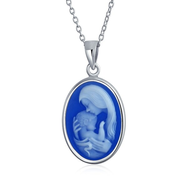 mother and child cameo necklace