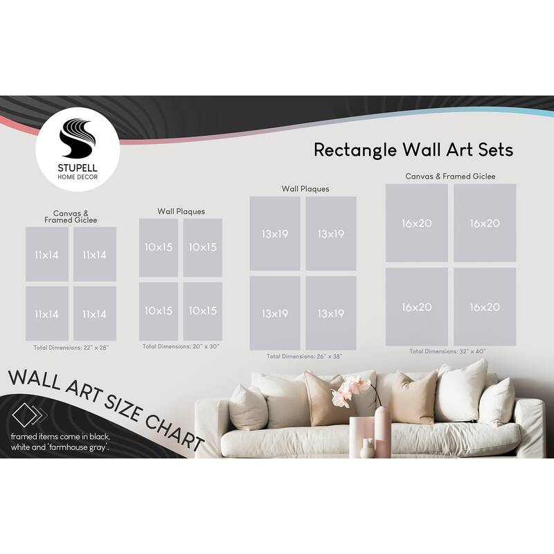 Stupell Woodland Animals Portrait Grey Drawing Design 4pc Multi Piece Framed Wall Art Set