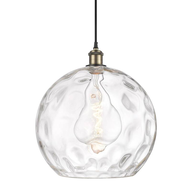 Innovations Lighting 516-1P-17-14 Athens Pendant Athens 14" Wide - Black Antique Brass / Clear Water Glass