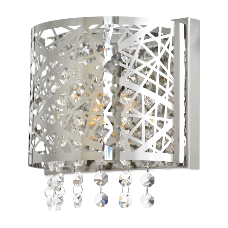 Eternity 1 Light Bathroom Sconce With Chrome Finish - Stainless Steel