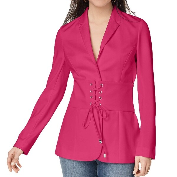 XOXO Junior's Medium Corset Notched Collar Blazer Jacket