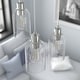 preview thumbnail 1 of 7, Hunter Lochemeade 1-Light Mini Pendant - Kitchen Island, Dining Room - Modern Farmhouse, Contemporary, Industrial Brushed Nickel-Seeded Glass