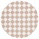 preview thumbnail 13 of 11, Martha Stewart by SAFAVIEH Jesusa Checkered Wool Rug 6' Round - Natural/Beige - Round