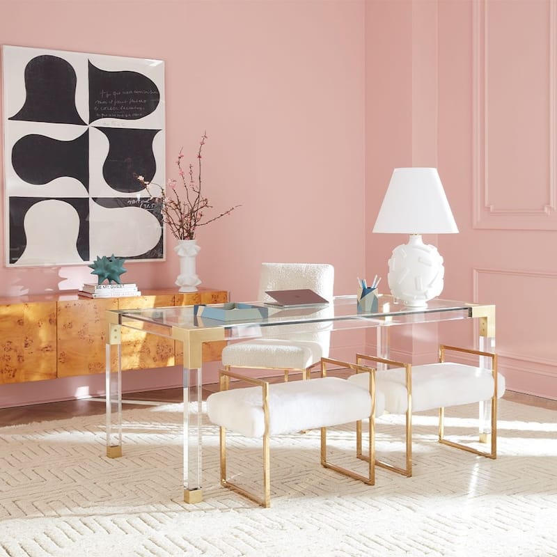 Acrylic Dining Table - White