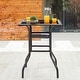 preview thumbnail 15 of 23, Patio Festival 4-Person Outdoor Bar Height Bistro Dining Set