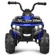 preview thumbnail 1 of 6, Costway Kids Ride On ATV Quad 4 Wheeler Electric Toy Car 6V Battery - 16" × 27" × 19.5" Black/Blue - 16" × 27" × 19.5" - 2-4 Years