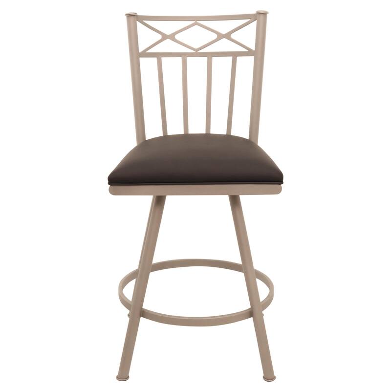 Tempo Furniture Lennix Swivel 26" Counterstool w/ Fully Welded Metal Frame (Commercial Grade) by Furnish Theory (Various Colors)