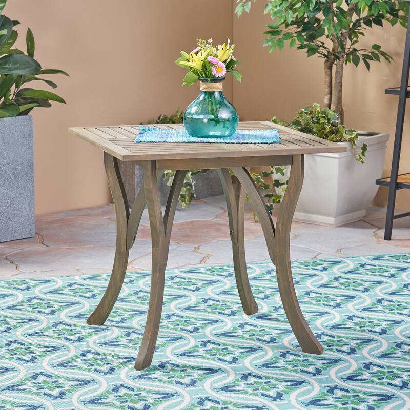 Outdoor Acacia Wood Square Dining table - 31.50"L x 31.50"W x 30.00"H