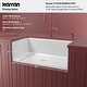 preview thumbnail 7 of 18, Karran 30" Single Bowl Workstation Fireclay Kitchen Sink with Reversible Fluted Apron Front
