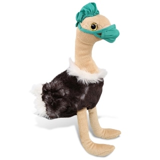 DolliBu Ostrich with String Doctor Plush with Scrub Cap and Face Mask - 10.5 inches