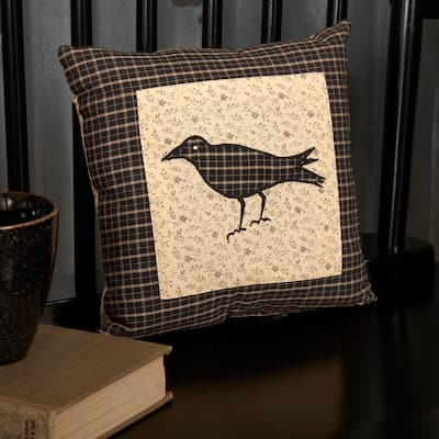 Kettle Grove Pillow Crow 10x10