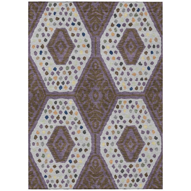 Machine Washable Indoor/ Outdoor Global Nipsey Chantille Rug