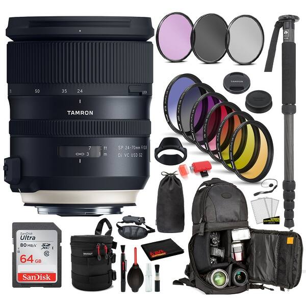 Tamron Sp 24 70mm F 2 8 Di Vc Usd G2 Lens For Nikon F With Bundle Overstock Tamron Sp 24 70mm F 2 8 Di Vc Usd G2 Lens For Nikon F With Bundle Overstock
