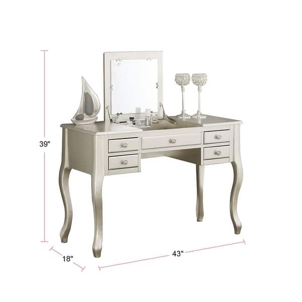 Flip Up Mirror Vanity Set with Stool Bed Bath & Beyond 33849835