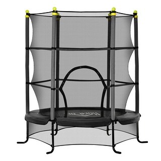 Trampoline for Kids with Safety Enclosure Indoor & Outdoor Use