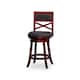 Option Cherry Finish/Charcoal Fabric