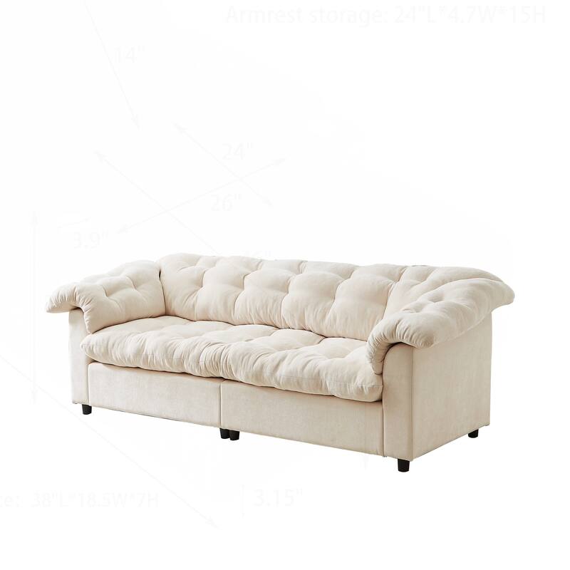 Comfortable Chenille Sofa for Various Spaces, Enhancing Interior Style