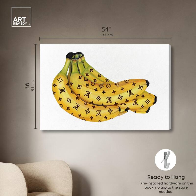 Fashion Bananas III Canvas by Art Remedy, Gallery Wrapped
