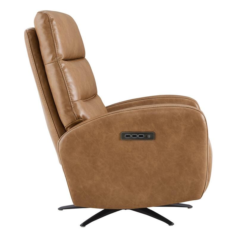 Spruce & Spring Triple-Motor Power Swivel Recliner Chair with Power Headrest