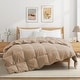 preview thumbnail 69 of 82, All Season Lightweight & Medium Weight White Goose Feather Down Comforter Duvet Insert California King - Lightweight Ginger Root