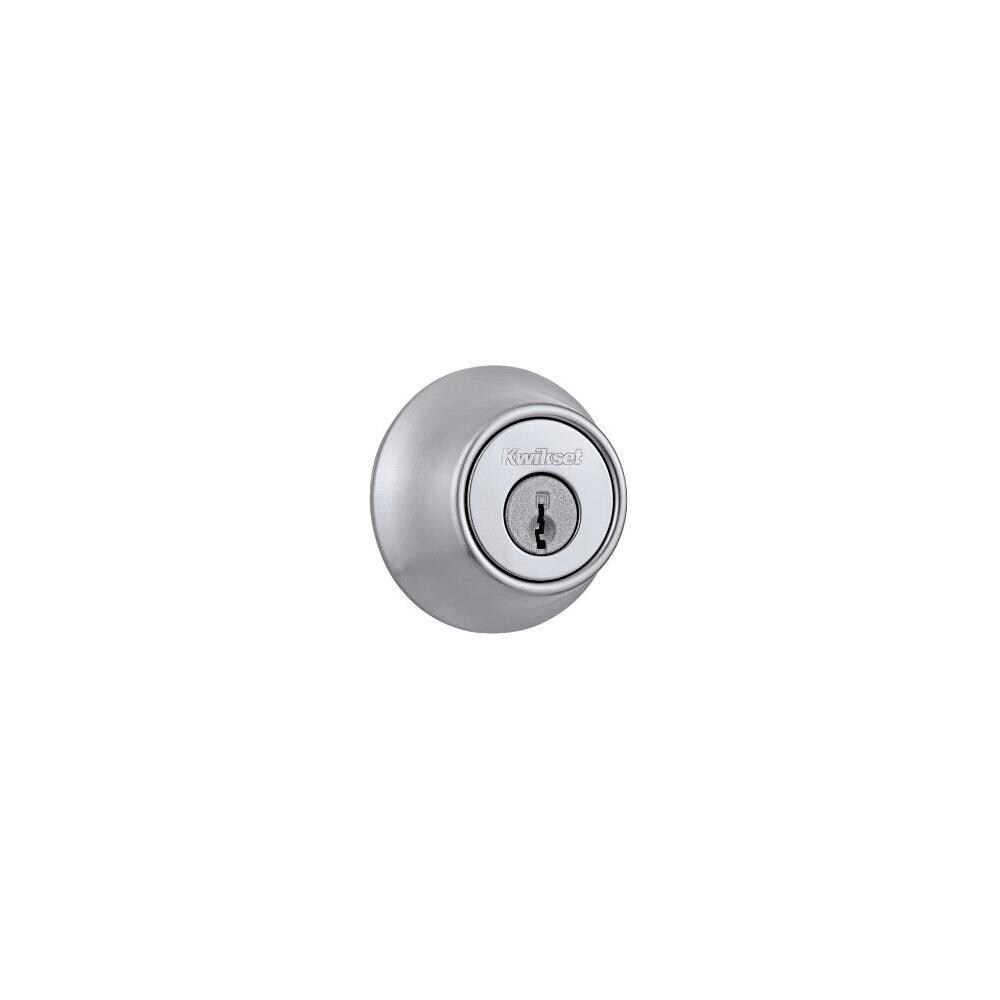 Shop Kwikset 660m Mobile Home Single Cylinder Deadbolt Satin