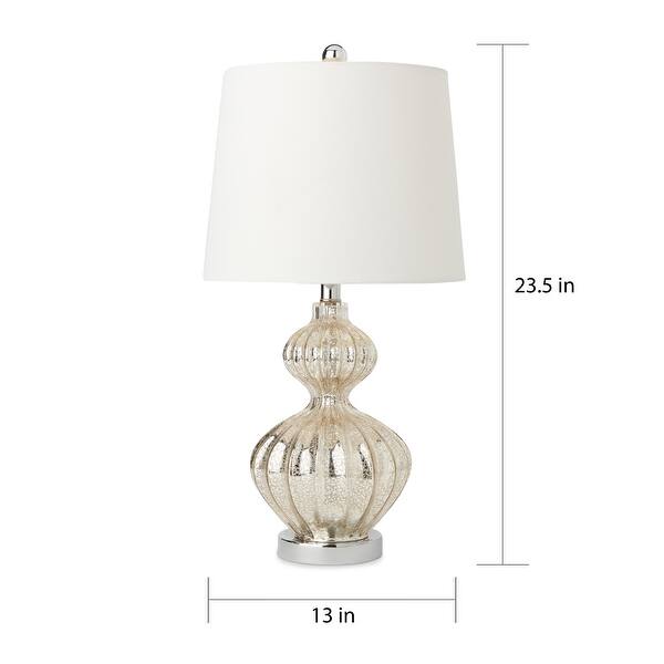 Abbyson Silver Mercury Glass 23.5inch Table Lamp (Set of 2) Bed Bath